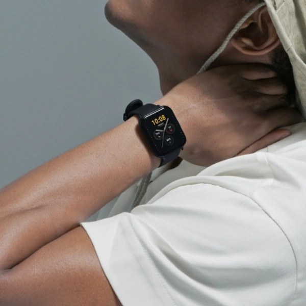 DIZO (Realme) DIZO Watch 2 (by realme TechLife) - 4.3cm (1.69" inches), Black, Blue, Grey, Pink, White
